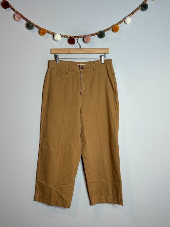 Cotton On Pants - Cotton On tan chino cropped pants